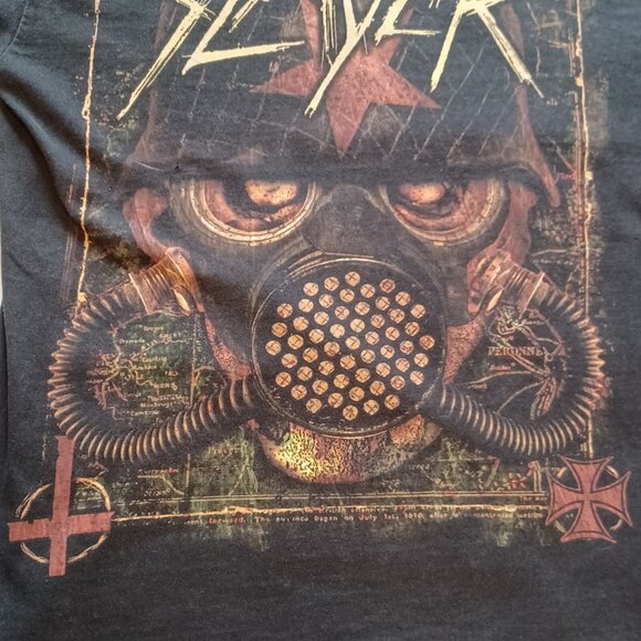 2010 Yazbek Slayer Snuff T-Shirt Adult Size Medium Heavy Metal - Picture 4 of 9